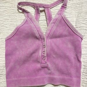 Zenana purple tank size small. Worn twice!!